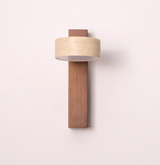 מנורת קיר ויקטוריה – טרוורטין טבעי ועץ אגוז | 9W | 3000K