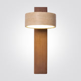 מנורת קיר ויקטוריה – טרוורטין טבעי ועץ אגוז | 9W | 3000K