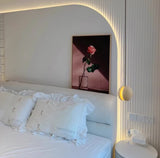 מנורת תלייה אלבה– טרוונטין טבעי | דגם B