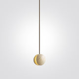 מנורת תלייה אלבה– טרוונטין טבעי | דגם B