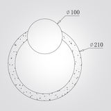 מנורת קיר ויטה – טרוונטין טבעי וזכוכית | דגם  A