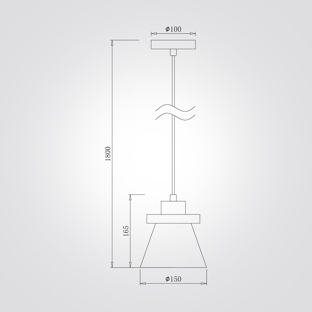 מנורת תלייה ויטה– טרוונטין טבעי ועץ אגוז | דגם B