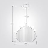 מנורת תלייה נובה – אהיל בד | דגם A