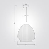 מנורת תלייה נובה – אהיל בד | דגם B