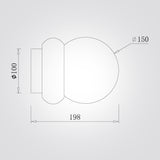 מנורת קיר לוצ׳ה – טרוונטין טבעי וזכוכית | דגם  A