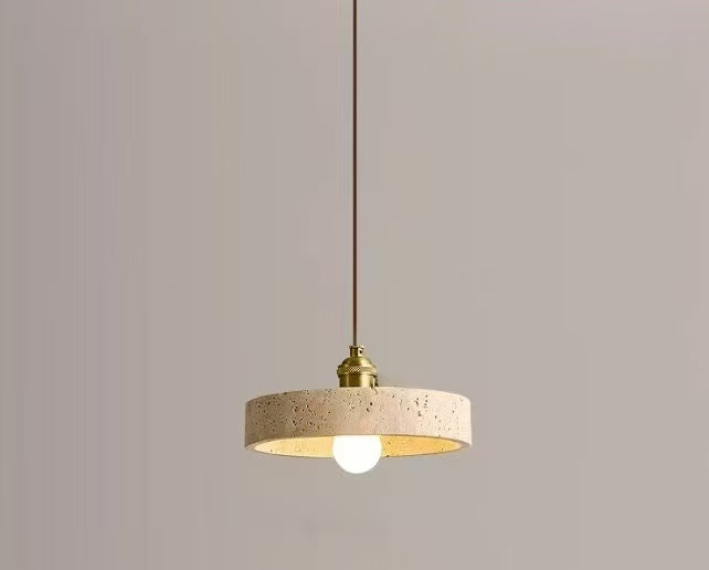 מנורת תלייה לוצ׳ה – טרוונטין טבעי | דגם B