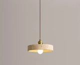 מנורת תלייה לוצ׳ה – טרוונטין טבעי | דגם B