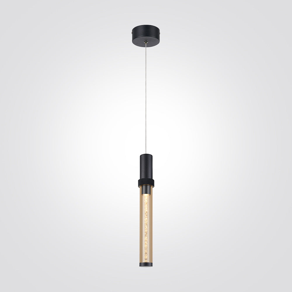 מנורת תלייה וושינגטון בודד | שחור / זהב