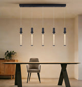 מנורת תלייה LED וושינגטון חמישייה | שחור / זהב