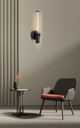 מנורת קיר LED וושינגטון דגם W | שחור / זהב