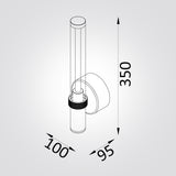 מנורת קיר LED וושינגטון דגם W | שחור / זהב