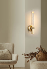 מנורת קיר LED וושינגטון דגם W | שחור / זהב