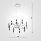 מנורת תלייה LED סיאטל| שחור