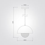 מנורת תלייה רוקה – אבן טרוונטין טבעית בשילוב עץ כהה| LED