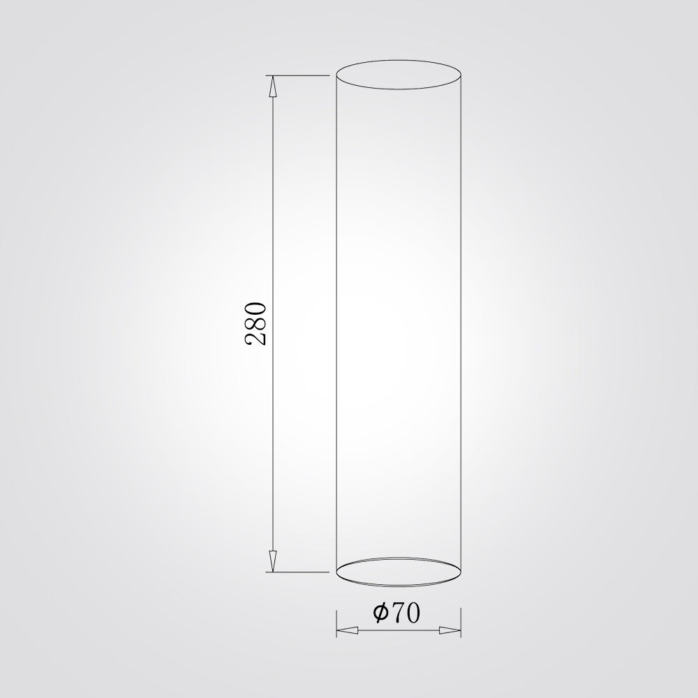 מנורת תקרה צילינדר  נובה – טרוונטין טבעי | GU10