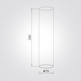 מנורת תקרה צילינדר  נובה – טרוונטין טבעי | GU10