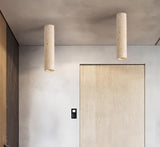 מנורת תקרה צילינדר  נובה – טרוונטין טבעי | GU10