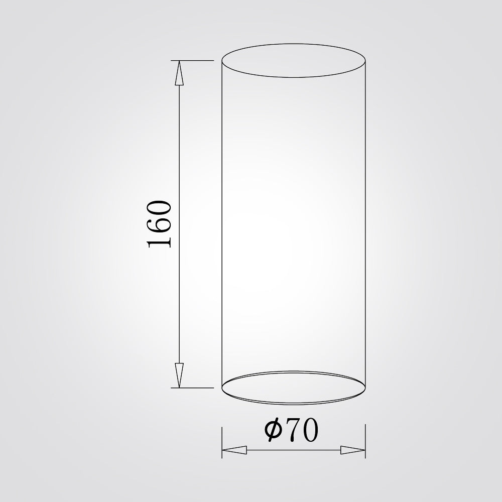 מנורת תקרה צילינדר  נובה – טרוונטין טבעי | GU10