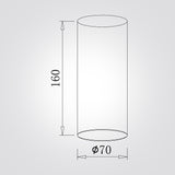 מנורת תקרה צילינדר  נובה – טרוונטין טבעי | GU10