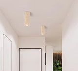 מנורת תקרה צילינדר  נובה – טרוונטין טבעי | GU10