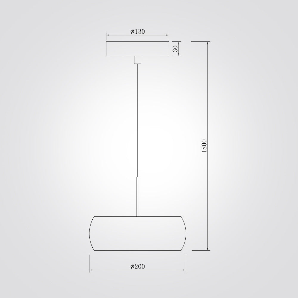 מנורת תלייה טראוורטין LED 12W | CCT | שחור מט