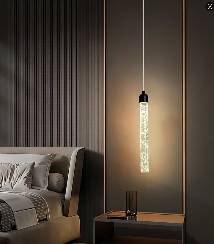 מנורת תלייה קריסטל LED | ‎3W | 3CCT  זהב / שחור