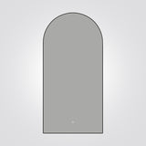 מראה מוארת קשת מלבורן מסגרת שחורה CCT