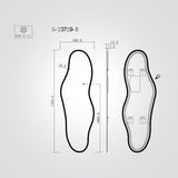 מראת LED אמורפית 150×50 ס״מ דגם | B