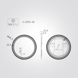 מראת LED עגולה 60 ס״מ | 80 ס"מ עם קצה חריטת-לייזר