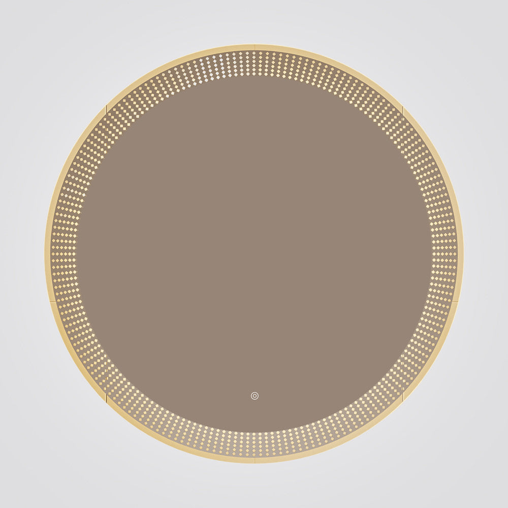 מראת LED עגולה 60 ס״מ | 80 ס"מ עם קצה חריטת-לייזר