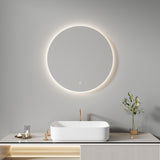 מראת LED עגולה 60 ס״מ | 80 ס"מ עם מפשיר אדים