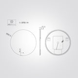 מראת LED עגולה 60 ס״מ | 80 ס"מ עם מפשיר אדים