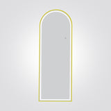 מראת LED עומדת בצורת קשת | זהב | ‎60×165 ס"מ | CCT