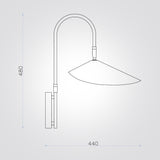 מנורת קיר ליאנה – RAL9002 | E14