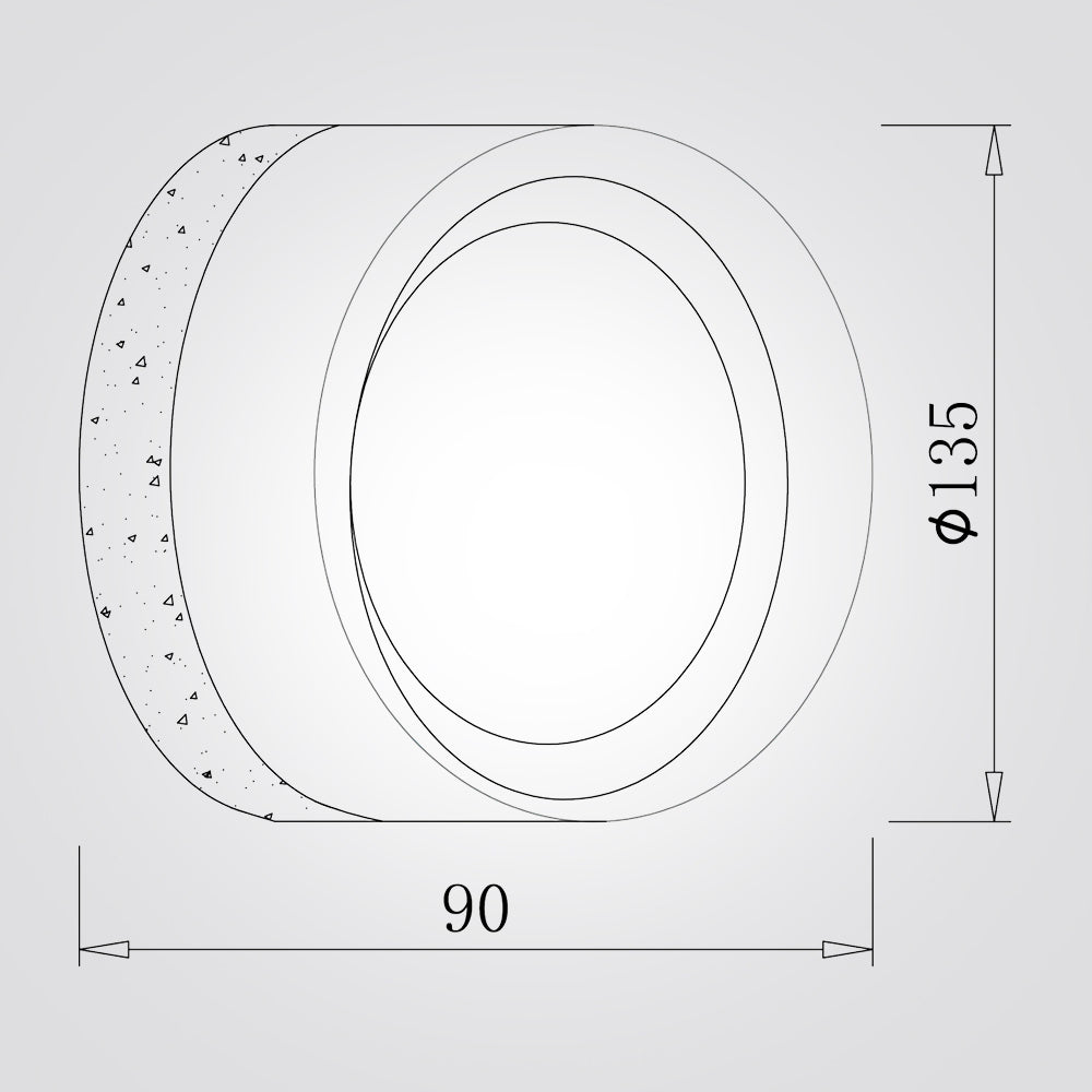 מנורת קיר ונסה – זכוכית אמבר / אפור מעושן | 12W | 3000K