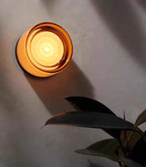 מנורת קיר ונסה – זכוכית אמבר / אפור מעושן | 12W | 3000K