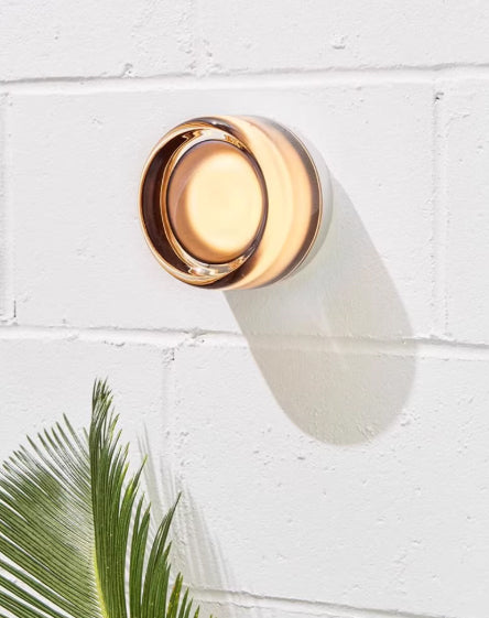 מנורת קיר ונסה – זכוכית אמבר / אפור מעושן | 12W | 3000K