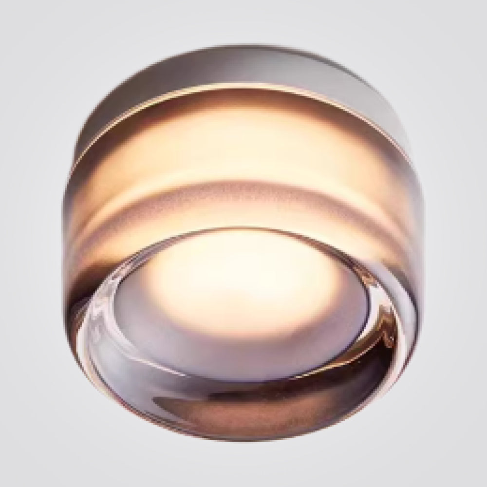 מנורת קיר ונסה – זכוכית אמבר / אפור מעושן | 12W | 3000K