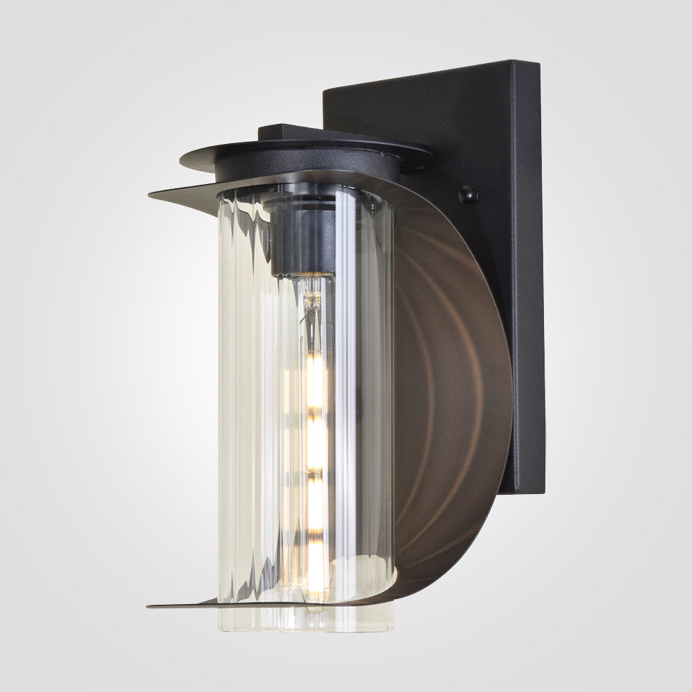 מנורת קיר גינה חוץ – דגם הראל-A | צבע שחור | E27 | IP44