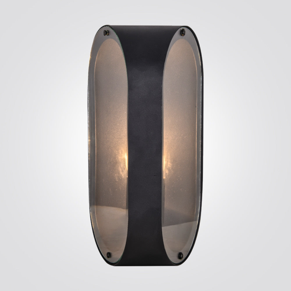 מנורת קיר גינה חוץ – דגם הראל-B | צבע שחור | E27 | IP44