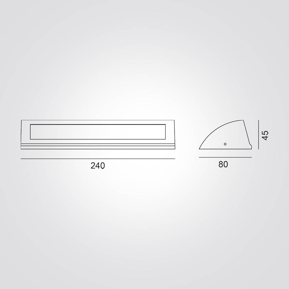 מנורת קיר חוץ טאנג 10W | שחור| אפור כהה| IP54