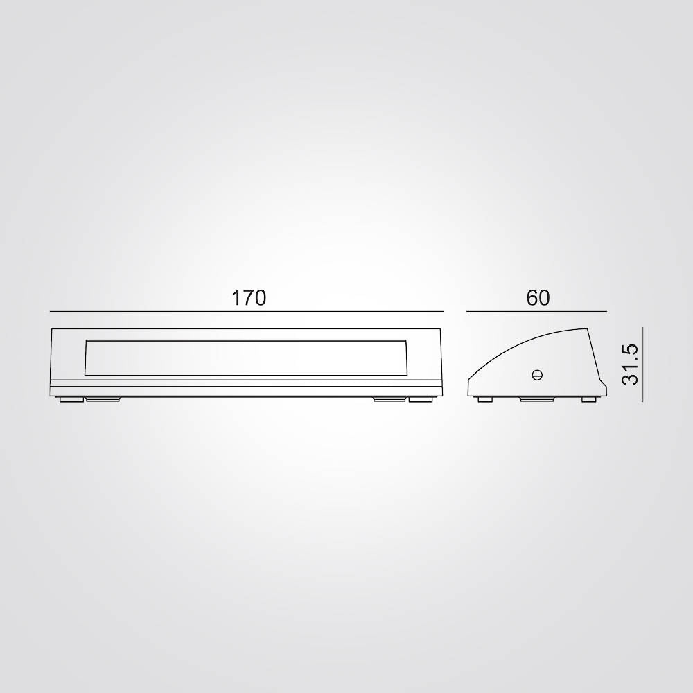 מנורת קיר חוץ טאנג 6W | שחור| אפור כהה| IP54