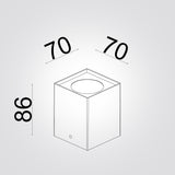 מנורת קיר חוץ פארקר  7W| שחור| לבן| IP65