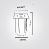 שקוע רצפה לד מרובע 1W| 12V| IP68