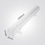 תאורה לינארית להצפת קירות (Wall Washer)  ‎3000K | ‎IP67 | DC24V