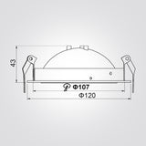 שקוע זחל לד מתכוונן 360° לבן  |9W|CCT