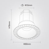 שקוע תקרה מילאנו – ‎6W / ‎12W / ‎20W | CCT | לבן