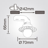 שקוע תקרה טרימלס מוסו CCT | 8W