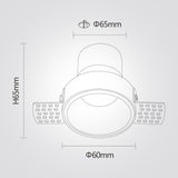 שקוע תקרה מדריד – 6W | CCT | לבן