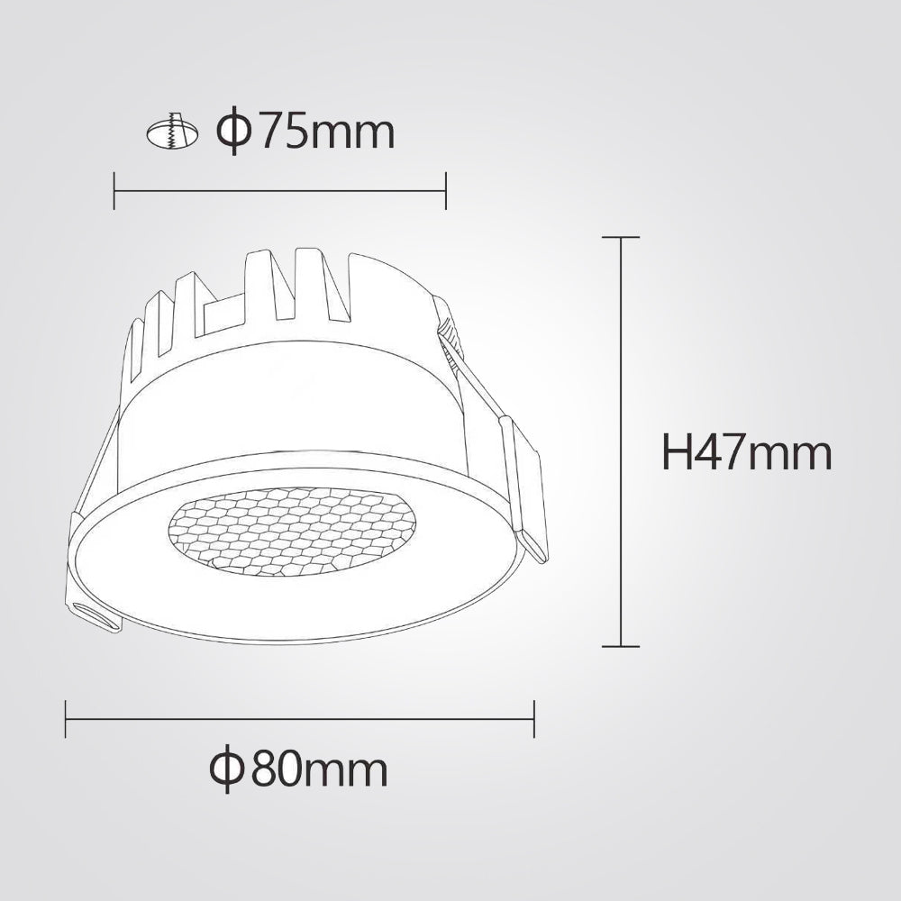 שקוע תקרה ארז LED 6W | CCT | שחור / לבן
